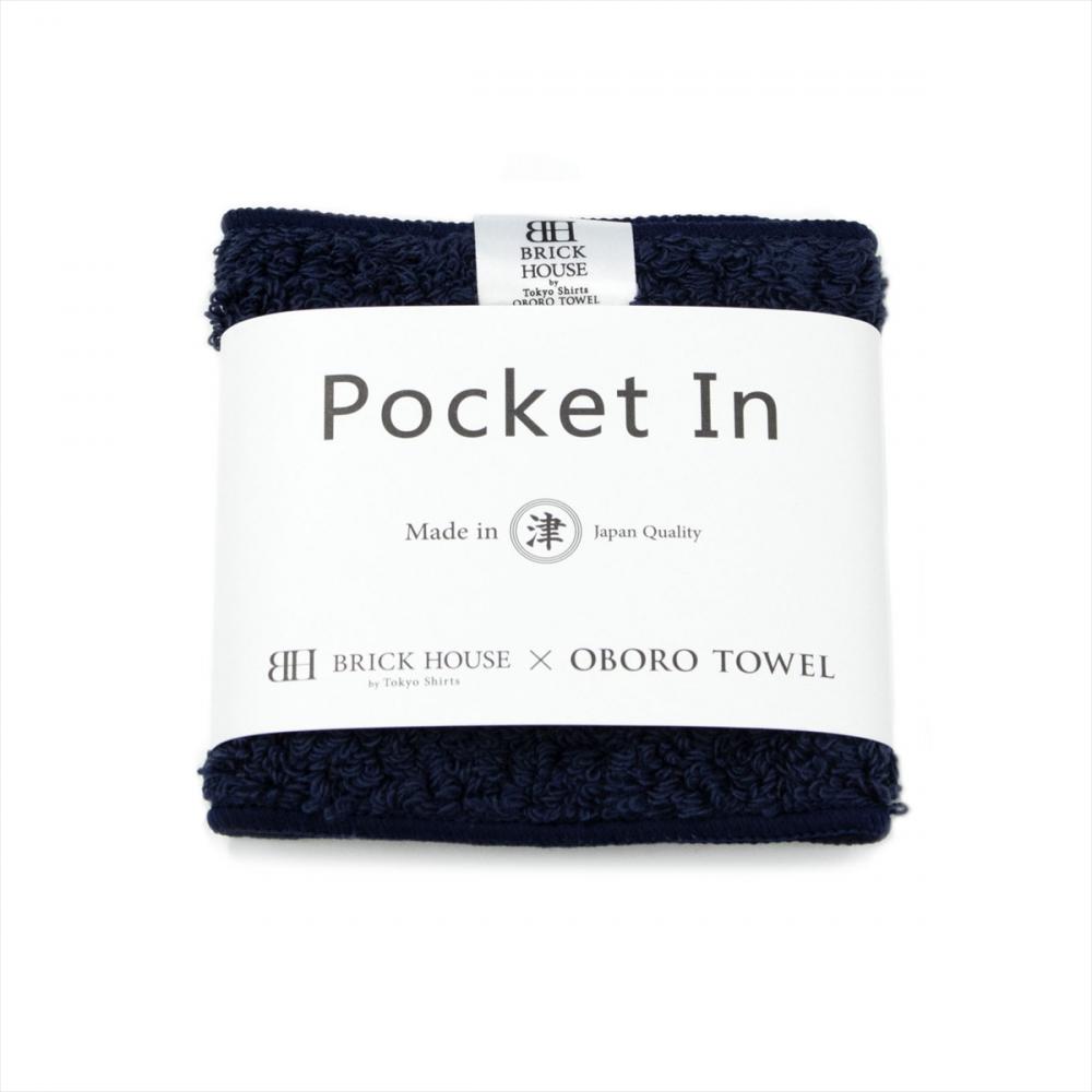 【BRICK HOUSE×OBORO TOWEL】ハンカチ タオル ポケットイン メンズ レディース