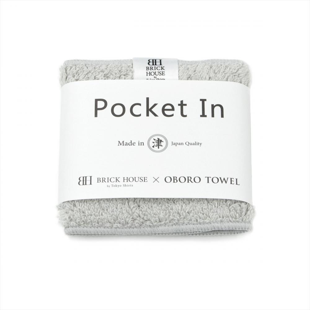 【BRICK HOUSE×OBORO TOWEL】ハンカチ タオル ポケットイン メンズ レディース