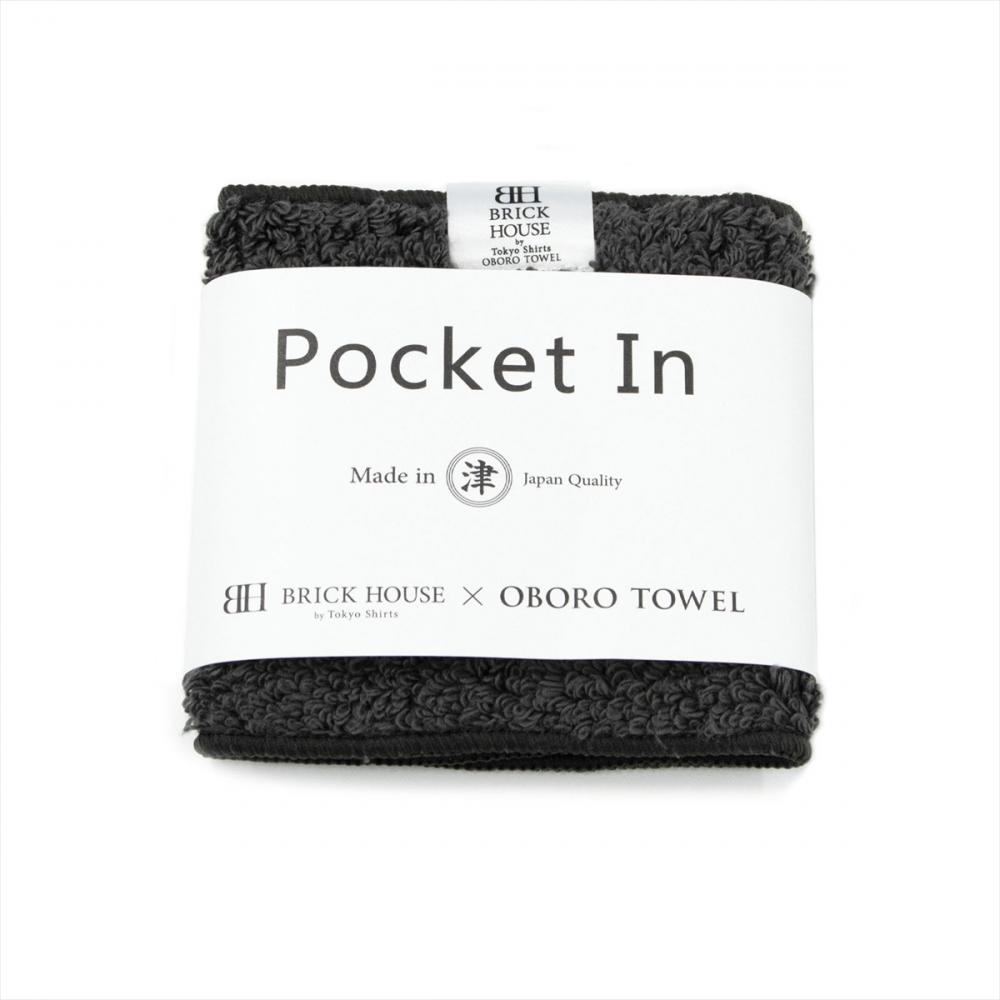 【BRICK HOUSE×OBORO TOWEL】ハンカチ タオル ポケットイン メンズ レディース