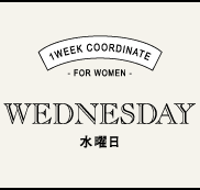 WEDNESDAY 水曜日
