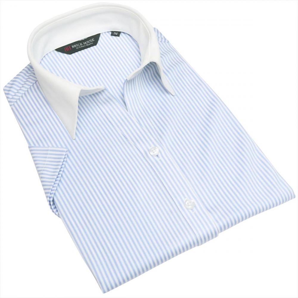 【持続涼感】 COOL SILVER(R) スキッパー 半袖 形態安定 レディースニットシャツ
