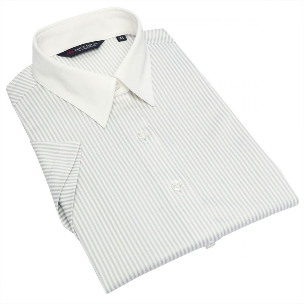 【持続涼感】 COOL SILVER(R) レギュラー 半袖 形態安定 レディースニットシャツ