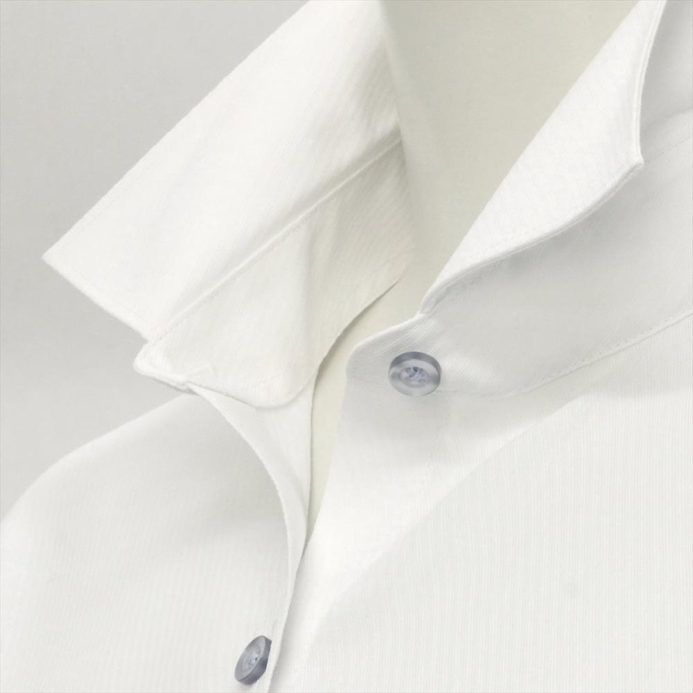 【透け防止】 ワイド 七分袖 形態安定 レディースシャツ