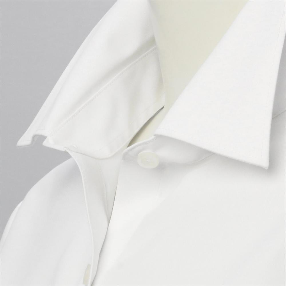 【透け防止】 レギュラー 長袖 形態安定 レディースシャツ 綿100%