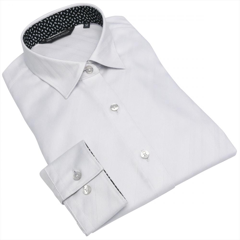 【超形態安定】 ワイド 長袖 形態安定 レディースシャツ 綿100%