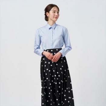 レギュラー 長袖 形態安定 レディースシャツ(S ネイビー): 東京シャツ公式通販｜ノーアイロン形態安定ビジネスワイシャツ専門店