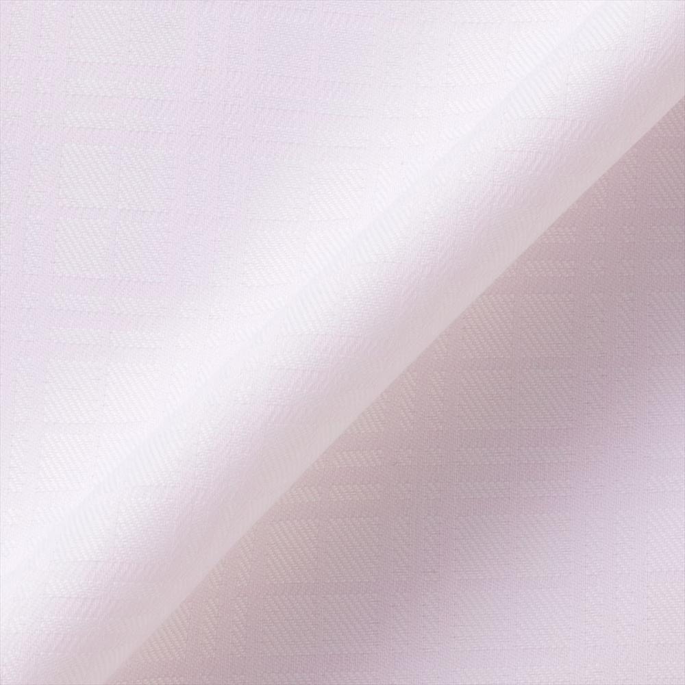 透け防止】 ワイド 長袖 形態安定 レディースシャツ(XS ピンク