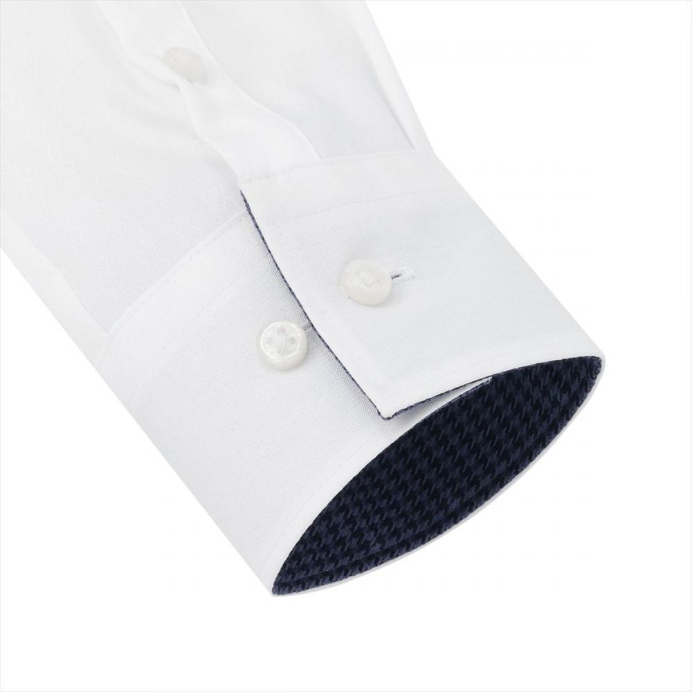 【超形態安定】 ワイド 長袖 形態安定 綿100% レディースシャツ