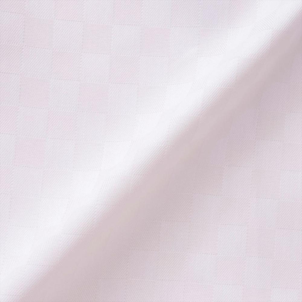 【透け防止】 ワイド 長袖 形態安定 レディースシャツ