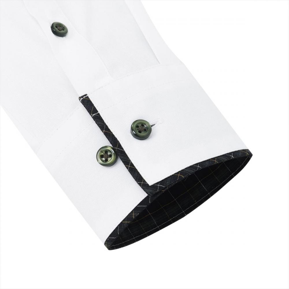 【透け防止】 ワイド 長袖 形態安定 レディースシャツ