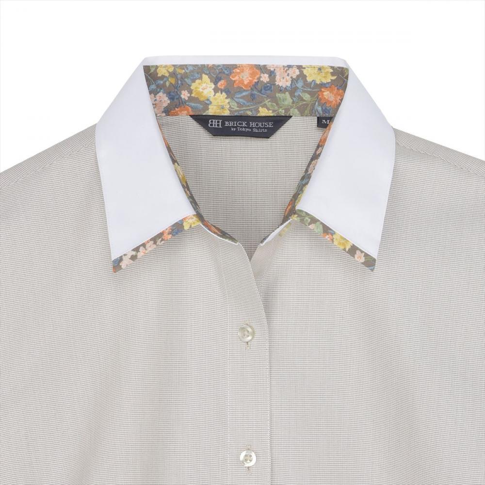 【透け防止】 レギュラー 長袖 形態安定 レディースシャツ