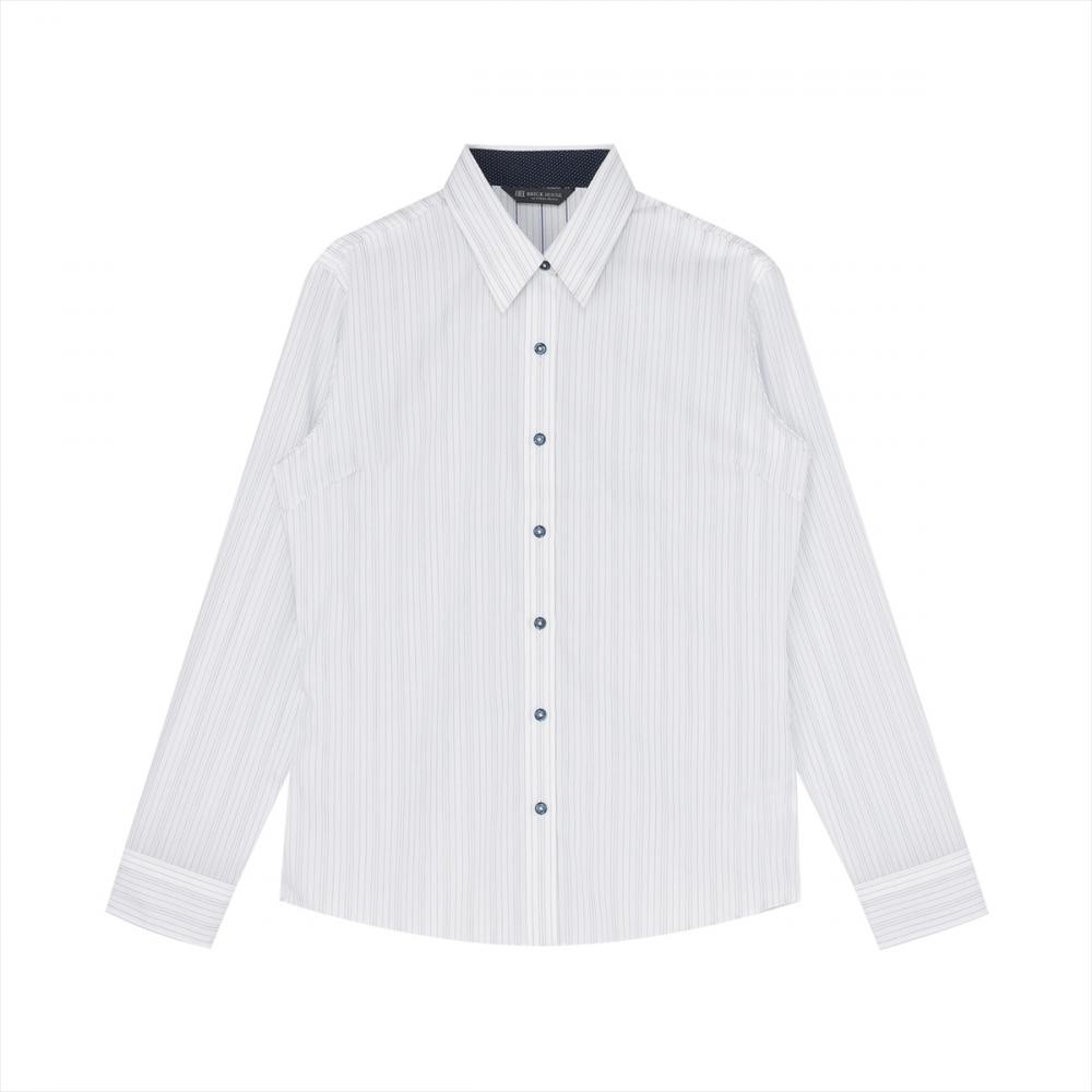 【超形態安定】 レギュラー 長袖 形態安定 綿100% レディースシャツ