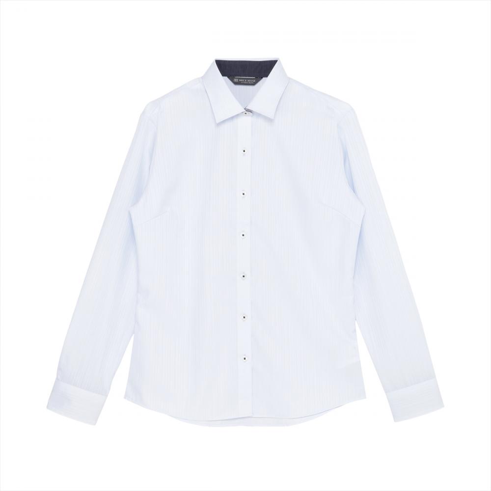 【超形態安定】 ワイド 長袖 形態安定 綿100% レディースシャツ