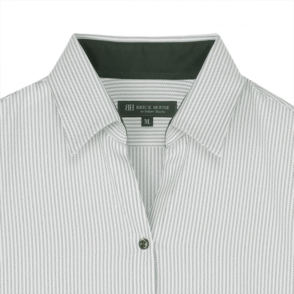 【COFREX】 スキッパー 長袖 形態安定 レディースシャツ