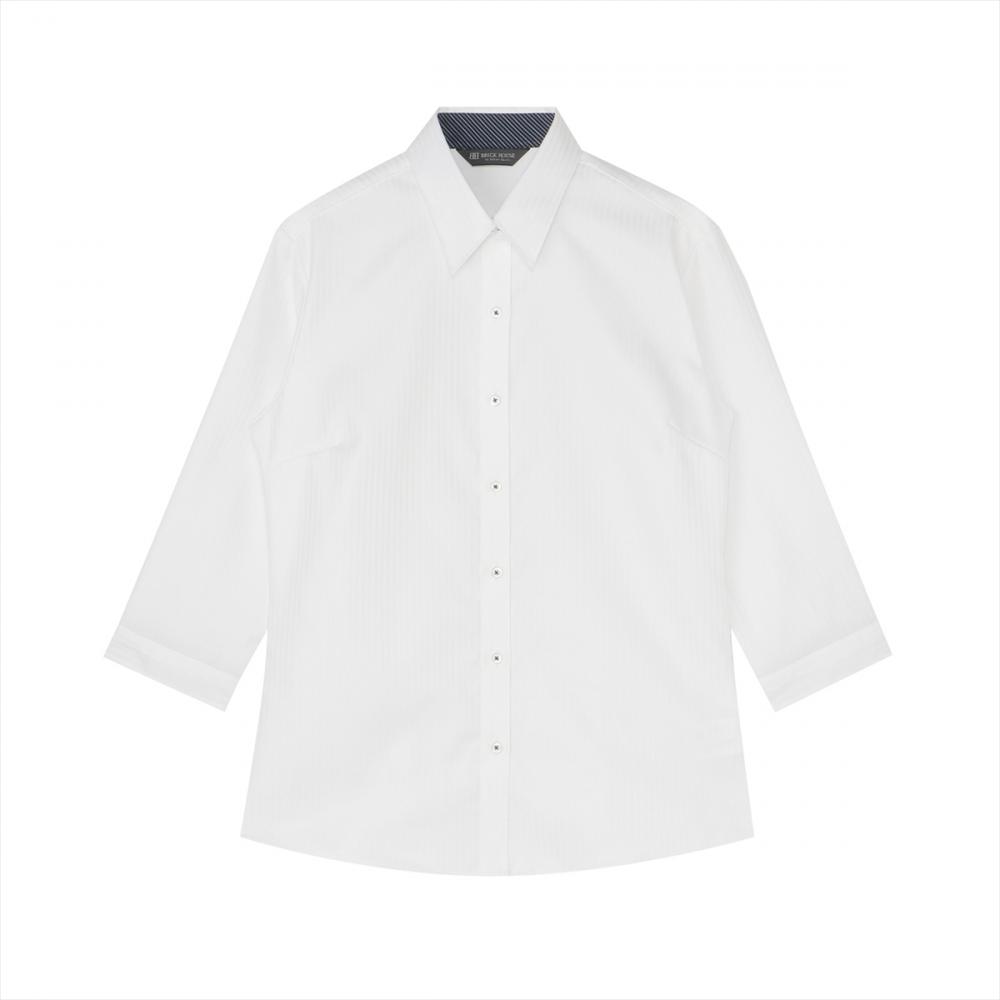 【超形態安定】 レギュラー 七分袖 形態安定 綿100% レディースシャツ