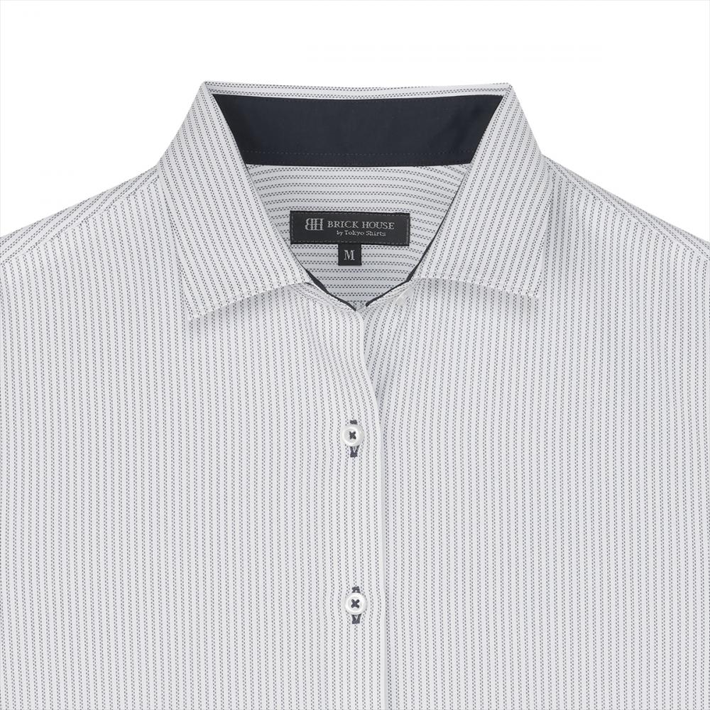 【COFREX】 ワイド 長袖 形態安定 レディースシャツ