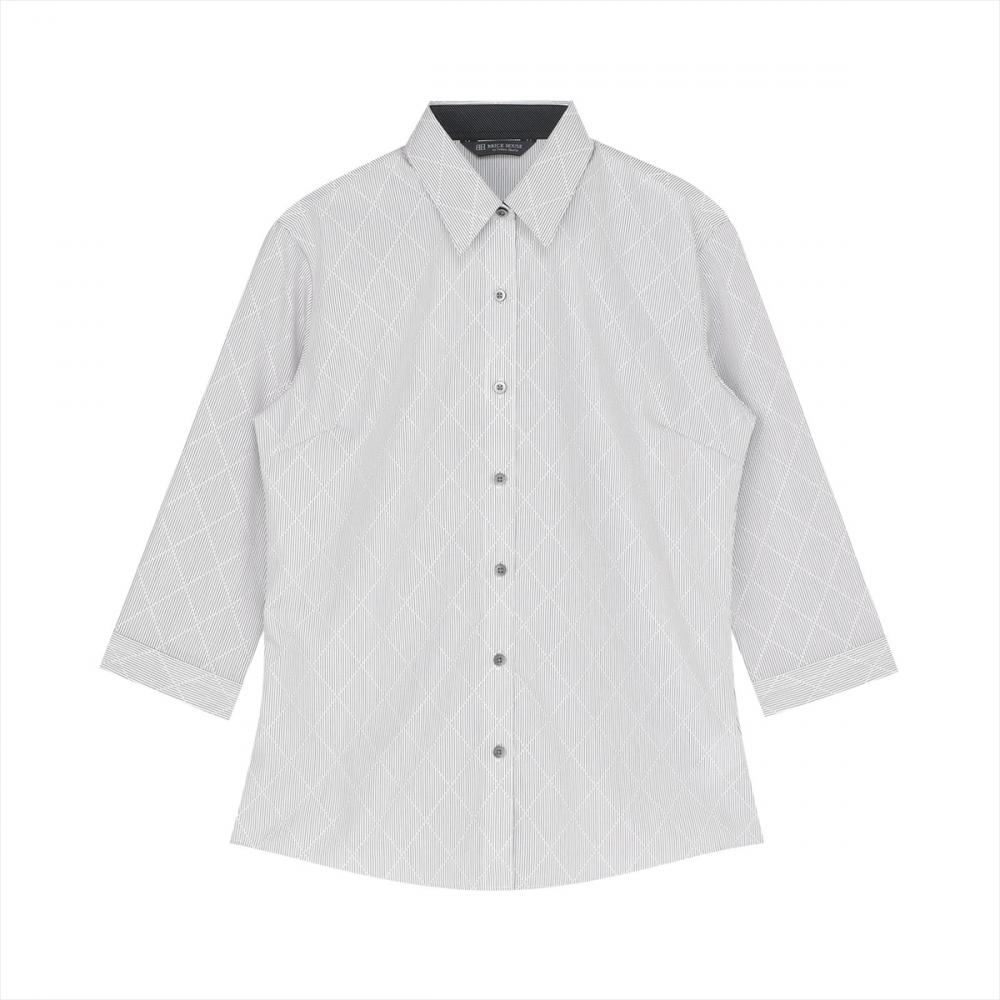 【超形態安定】 レギュラー 七分袖 形態安定 綿100% レディースシャツ