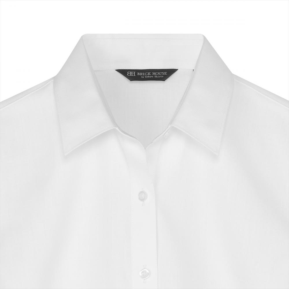 【透け防止】 レギュラー 長袖 形態安定 レディースシャツ