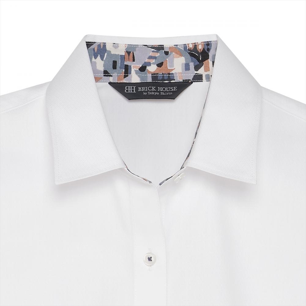 【透け防止】 レギュラー 七分袖 形態安定 レディースシャツ