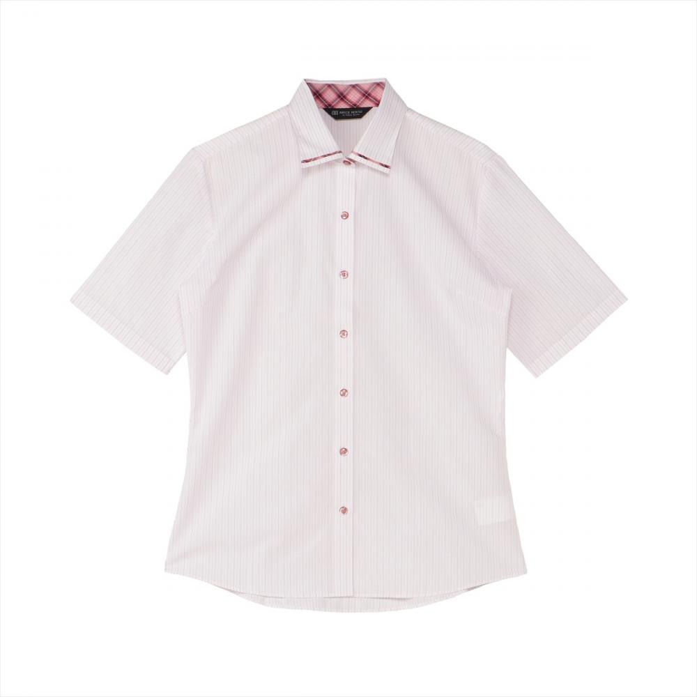 【吸水速乾】 ワイド 五分袖 形態安定 レディースシャツ