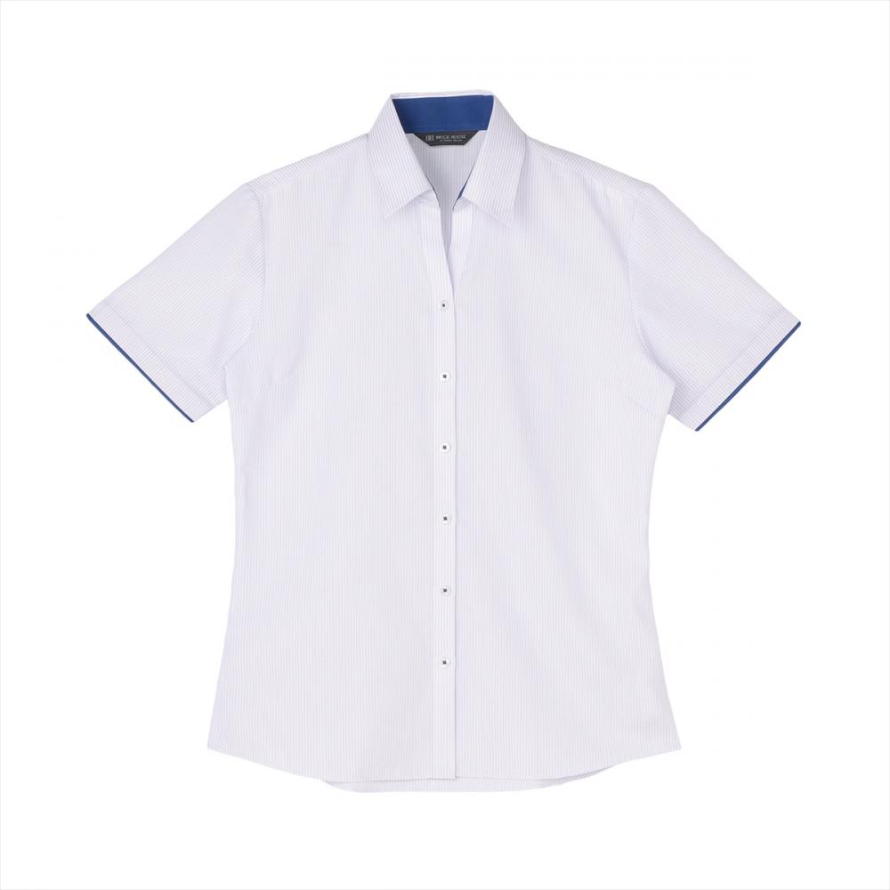 【吸水速乾】 スキッパー 半袖 形態安定 レディースシャツ