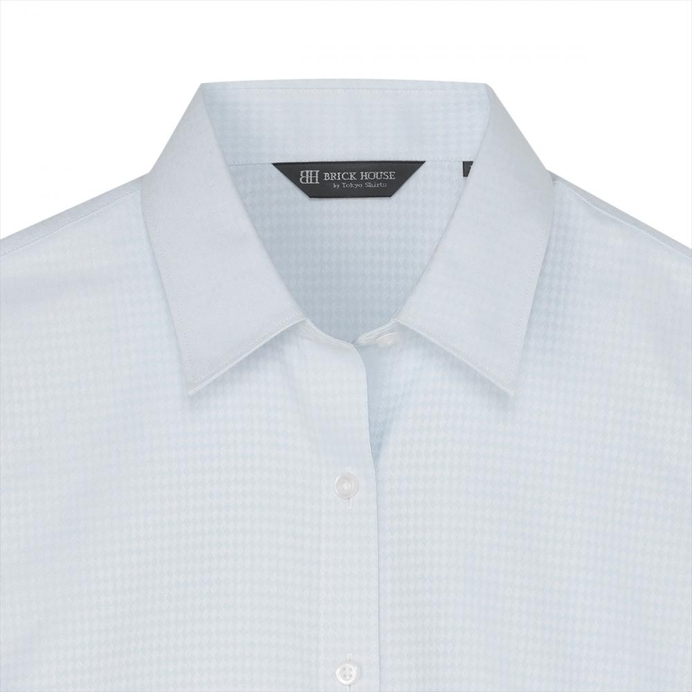 【透け防止】 レギュラー 長袖 形態安定 レディースシャツ