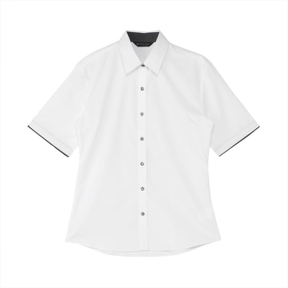 【吸水速乾】 レギュラー 五分袖 形態安定 レディースシャツ