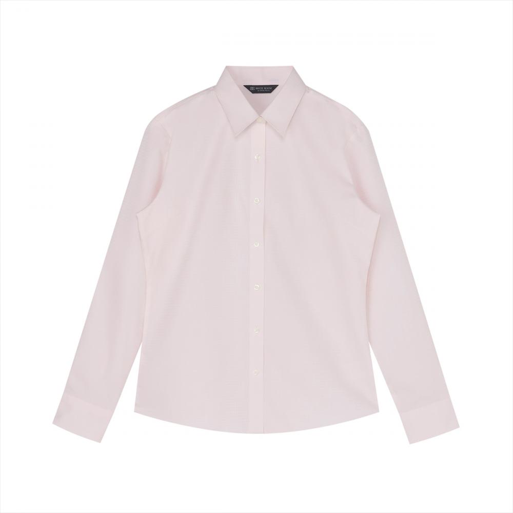 【透け防止】 レギュラー 長袖 形態安定 レディースシャツ