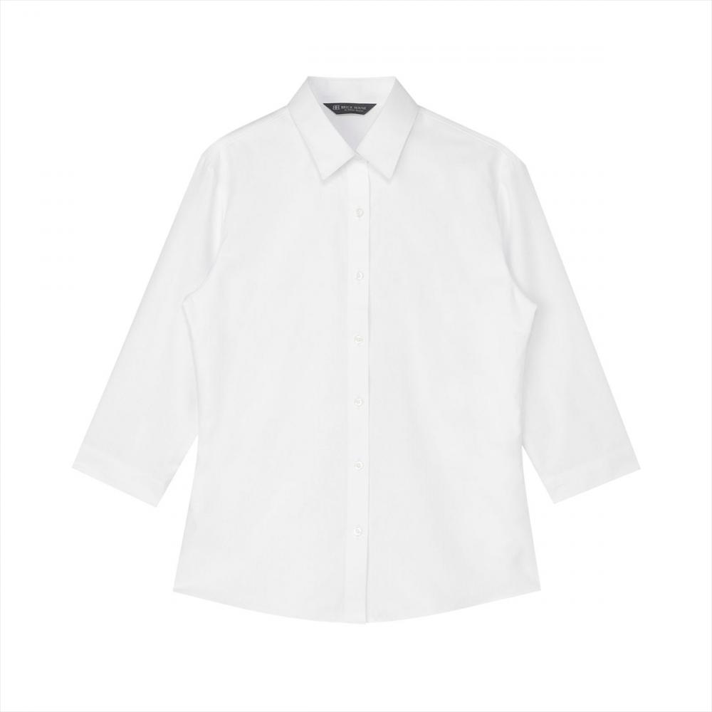 【透け防止】 レギュラー 七分袖 形態安定 レディースシャツ