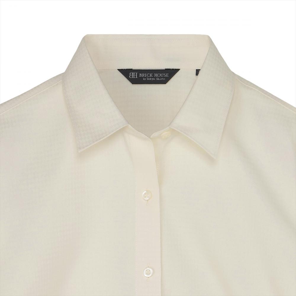 【透け防止】 レギュラー 長袖 形態安定 レディースシャツ