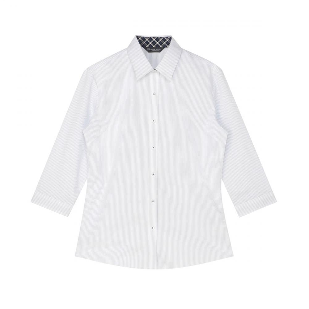 【透け防止】 レギュラー 七分袖 形態安定 レディースシャツ