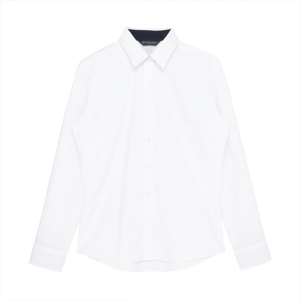 【透け防止】 レギュラー 長袖 形態安定 レディースシャツ