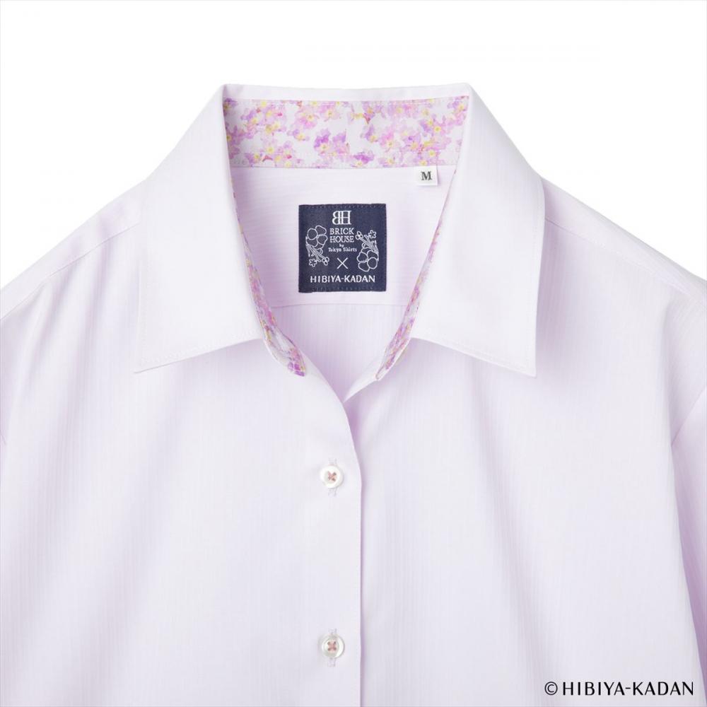 【販売開始前　購入不可　購入した際はキャンセルします】【TOKYO SHIRTS×HIBIYA KADAN】 透け防止 レギュラー 長袖 形態安定 レディースシャツ