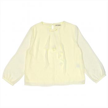 カジュアルシャツ スタンドネックブラウス 長袖 グリーン レディース(M