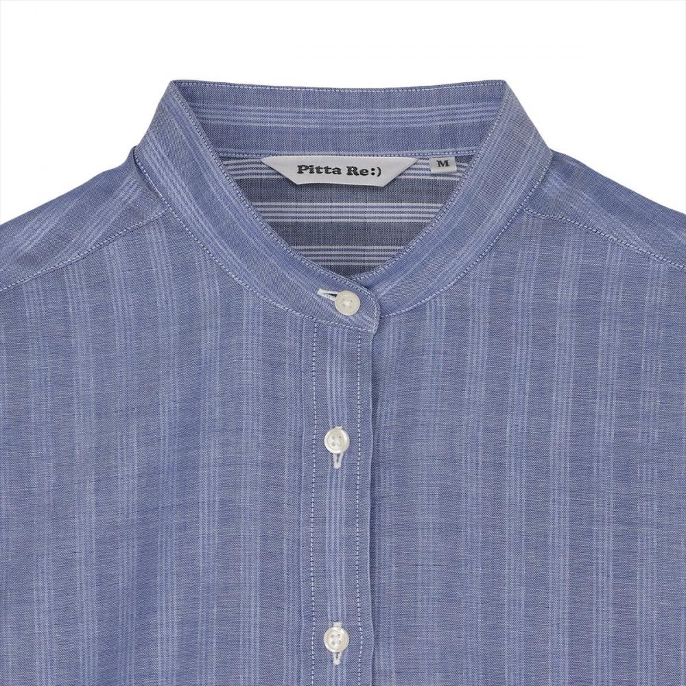 【Pitta Re:)】ふわっとガーゼシャツ レギュラーシルエット 七分袖 綿100% レディース カジュアルシャツ