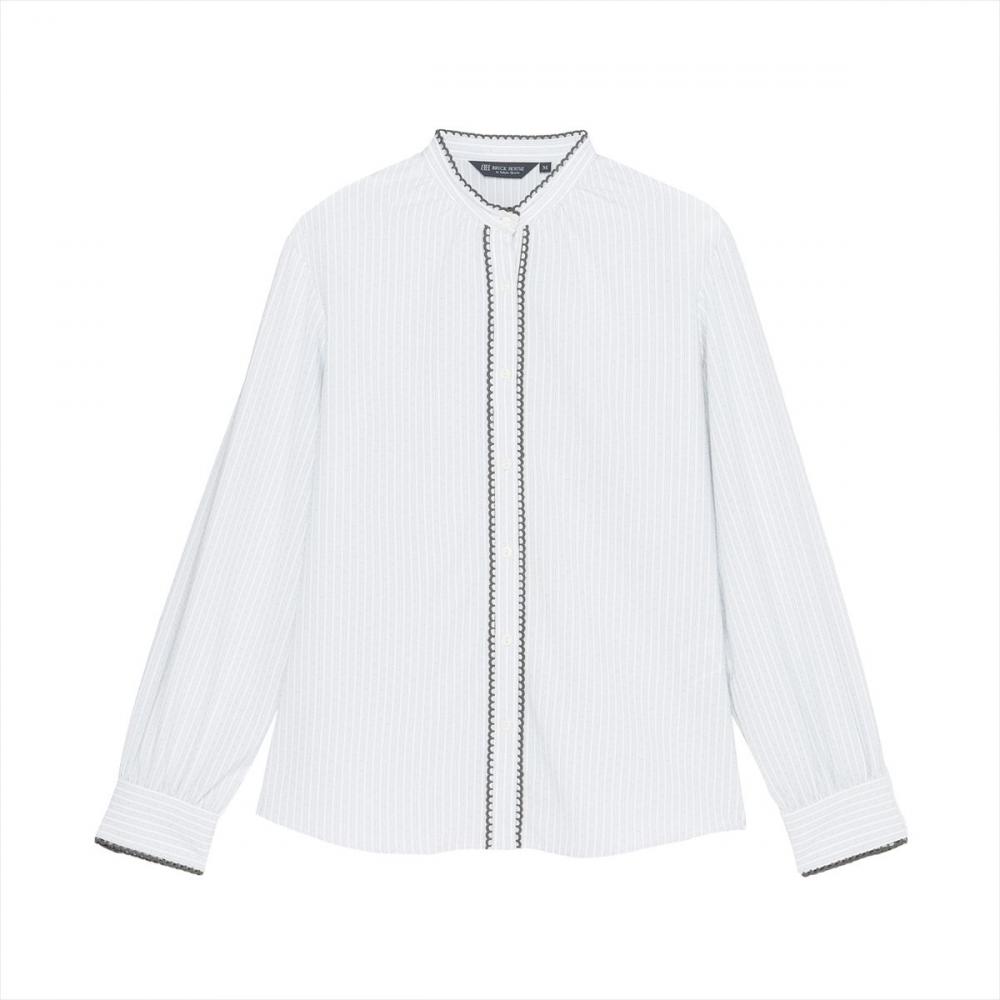 【COFREX】 ピコレース ブラウス 長袖 レディースデザインシャツ