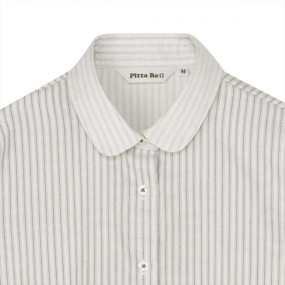 【Pitta Re:)】ふわっとガーゼシャツ レギュラーシルエット 七分袖 綿100% レディース カジュアルシャツ
