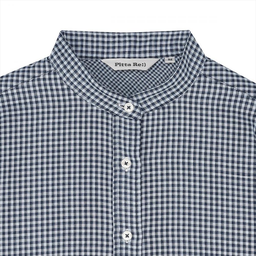 【Pitta Re:)】ふわっとガーゼシャツ レギュラーシルエット 七分袖 綿100% レディース カジュアルシャツ