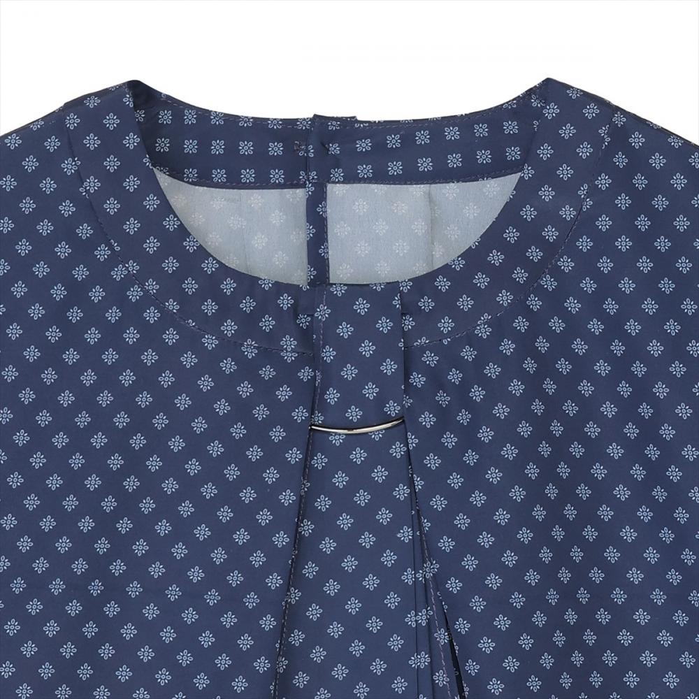 チャーム付き ボウタイ ブラウス 長袖 レディース