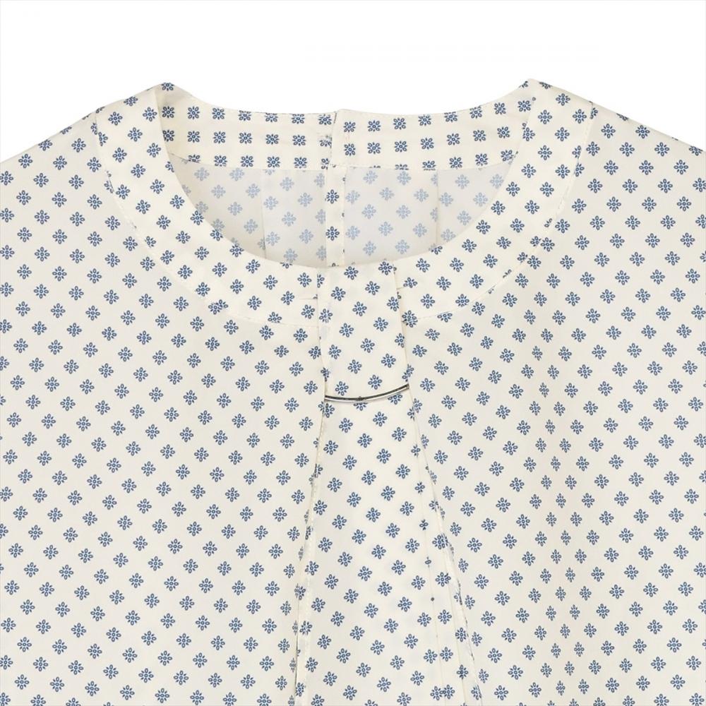 チャーム付き ボウタイ ブラウス 長袖 レディース