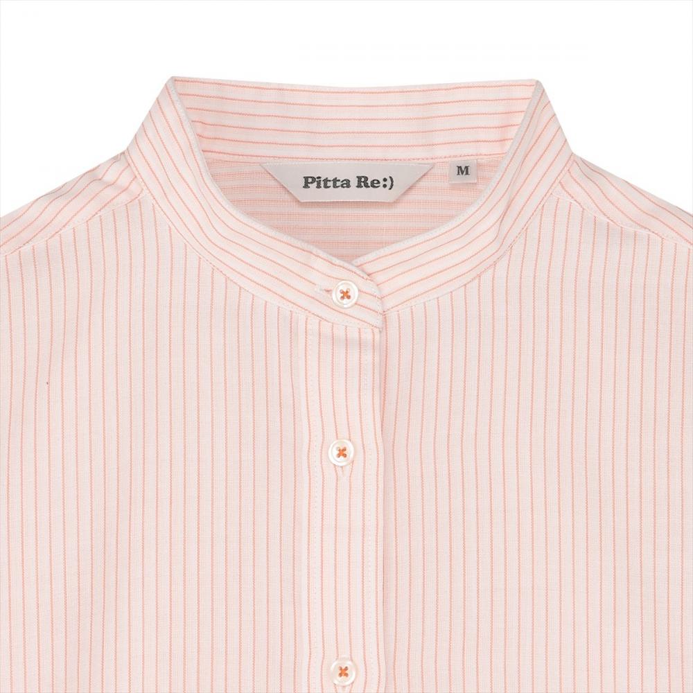 【Pitta Re:)】ふわっとガーゼシャツ レギュラーシルエット 七分袖 綿100% レディース カジュアルシャツ