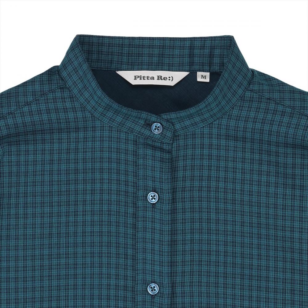 【Pitta Re:)】ふわっとガーゼシャツ レギュラーシルエット 七分袖 綿100% レディース カジュアルシャツ