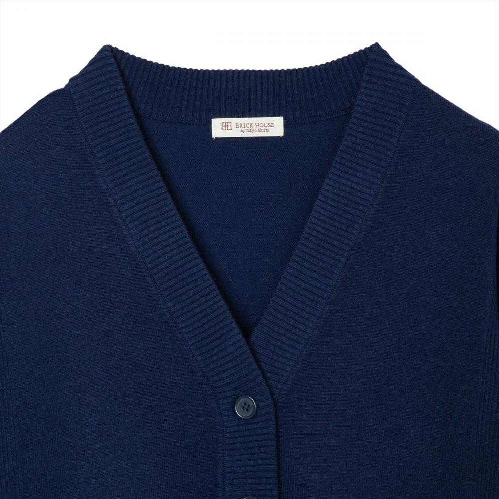 ニット 裾丸Ｖネック カーディガン レディース