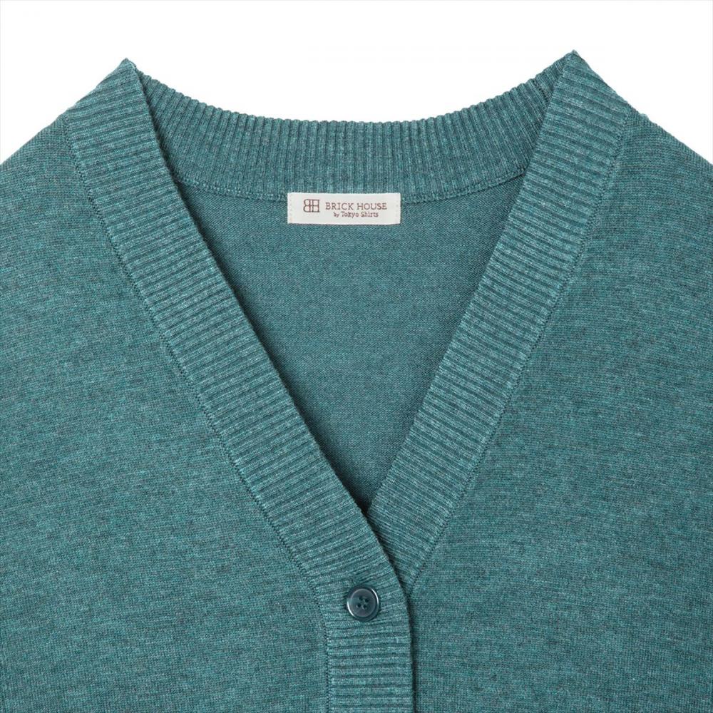 ニット 裾丸Ｖネック カーディガン レディース