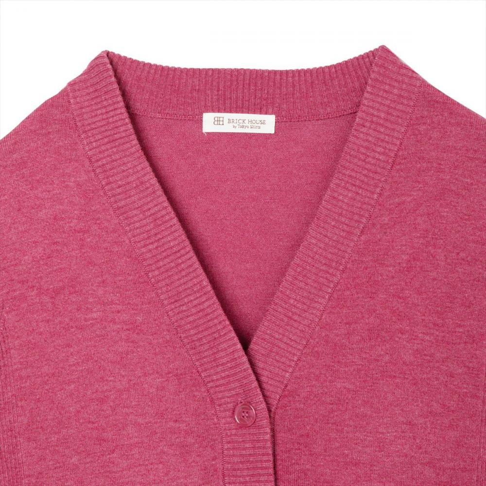 ニット 裾丸Ｖネック カーディガン レディース