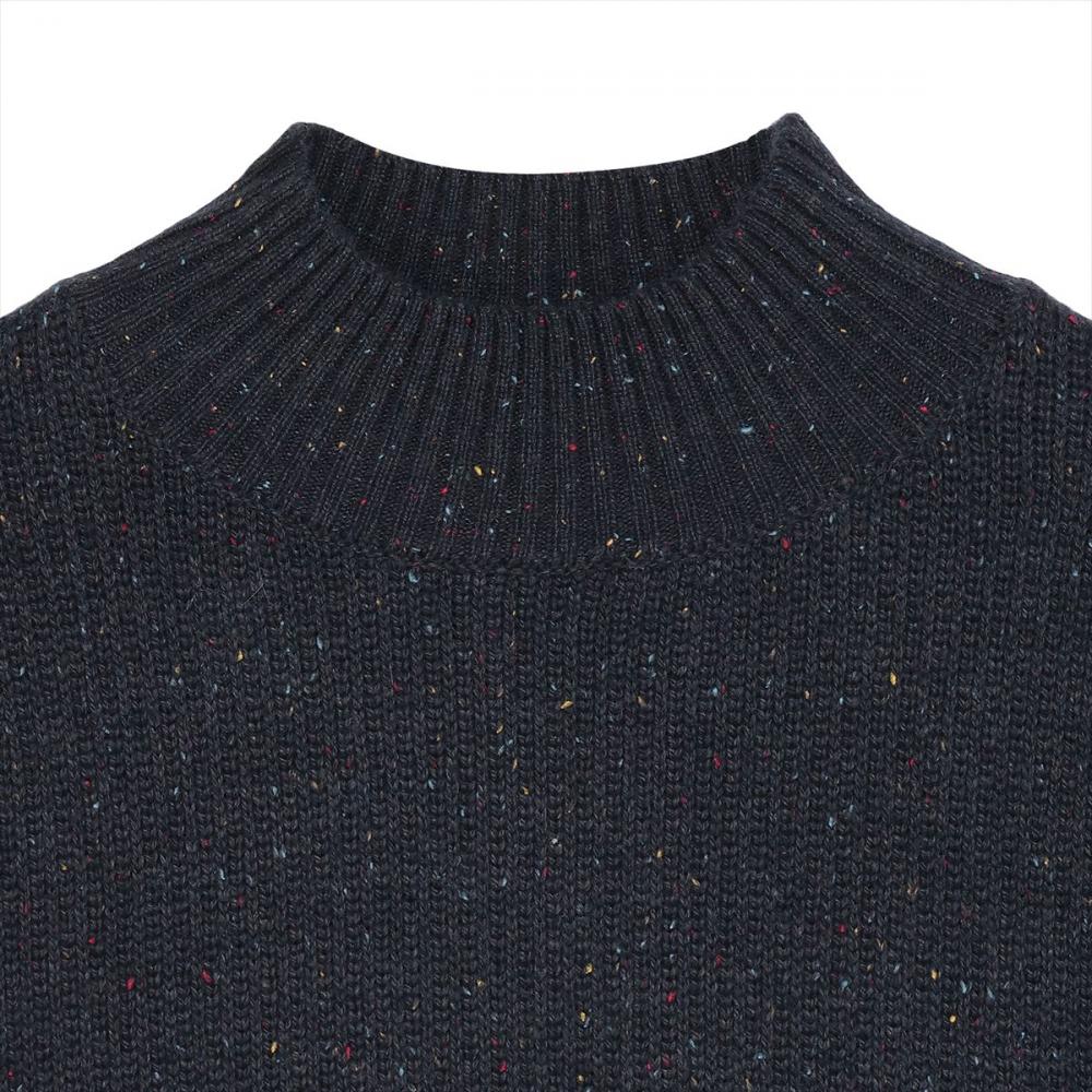 【Pitta Re:)】 ニット 畦ハイネック プルオーバー レディース