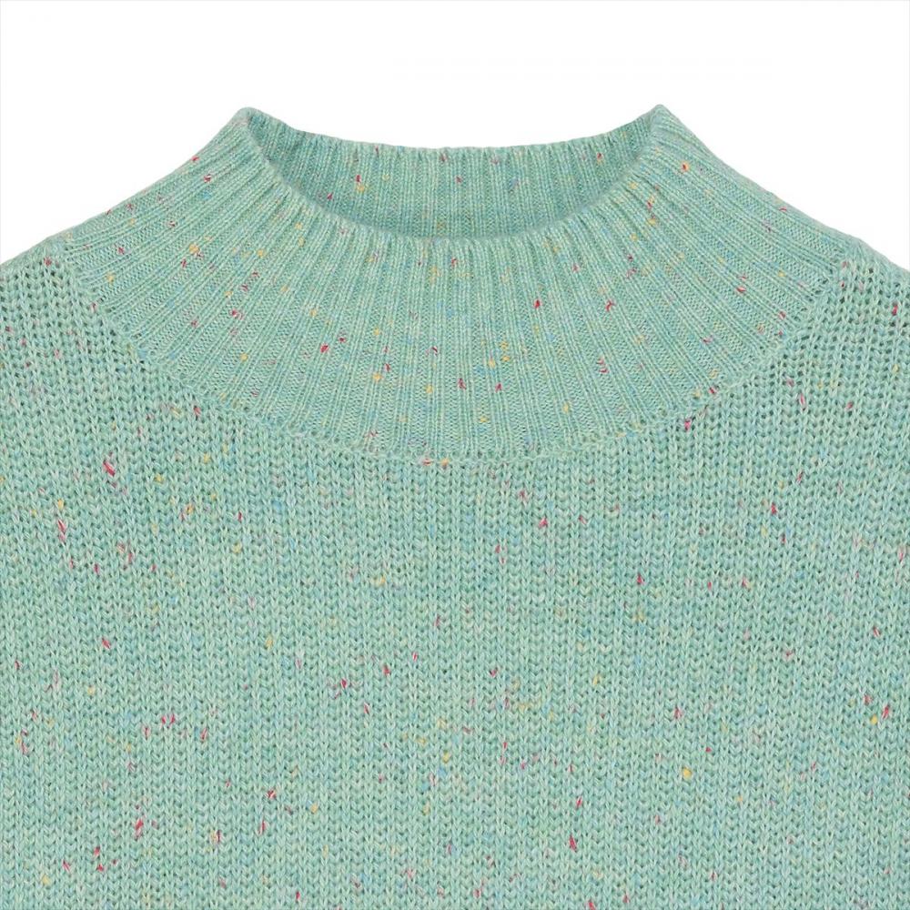 【Pitta Re:)】 ニット 畦ハイネック プルオーバー レディース