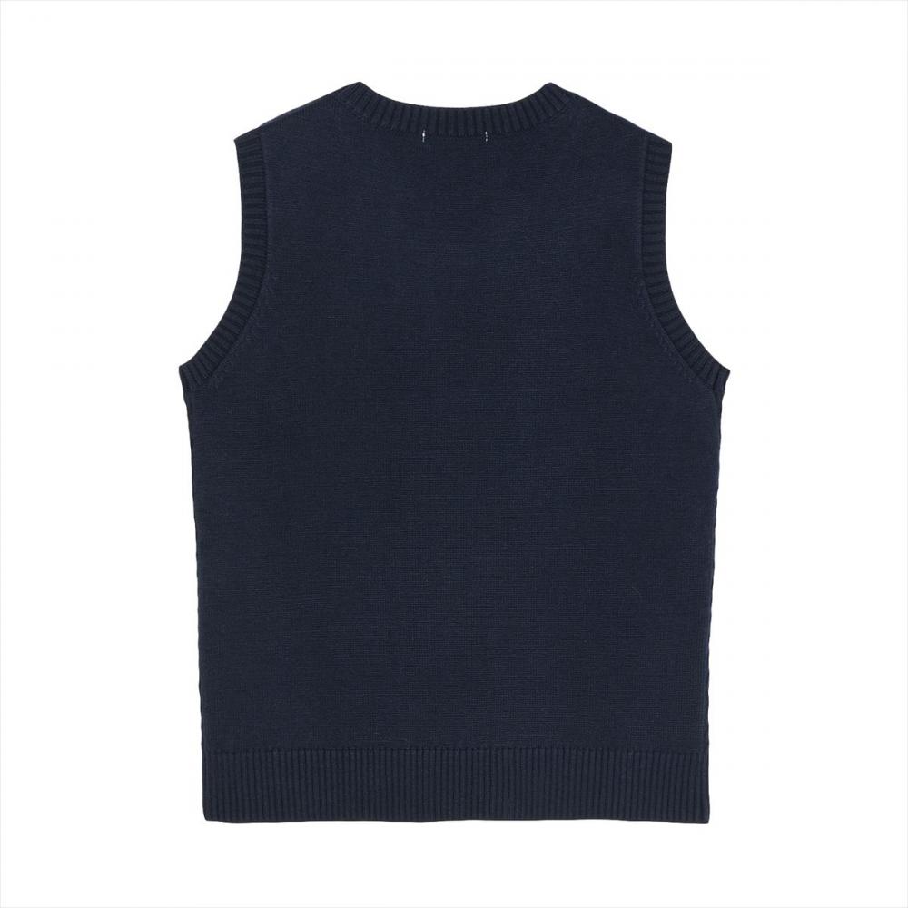 ニット アンチピリング Vネック ベスト レディース