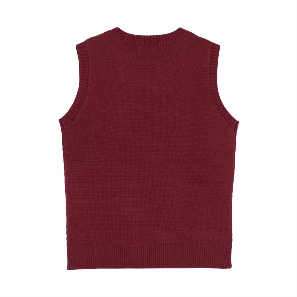 ニット アンチピリング Vネック ベスト レディース
