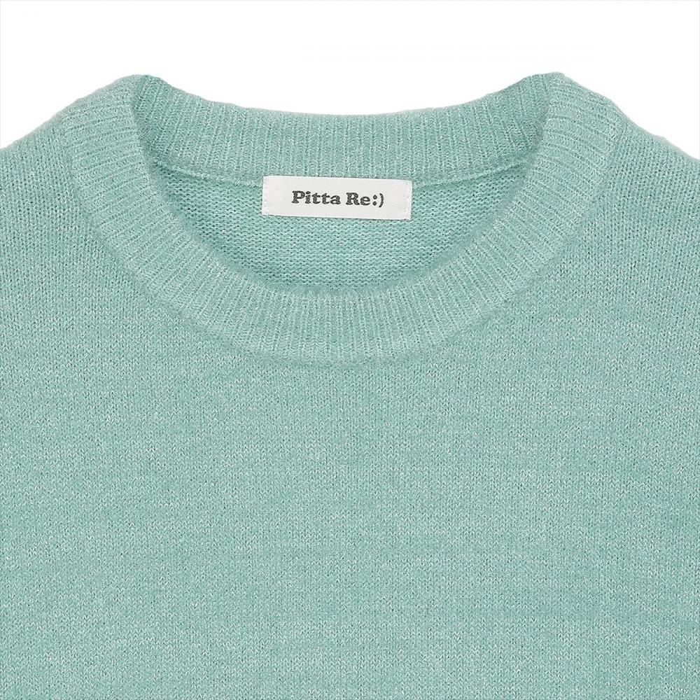 【Pitta Re:)】 ニット ラメフェザー プルオーバー レディース